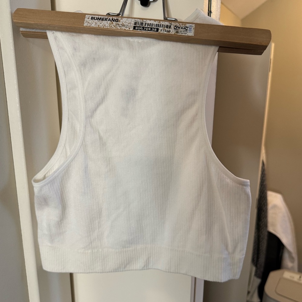 Dynamite Cream Ribbed Tank Top - Picture 7 of 7
